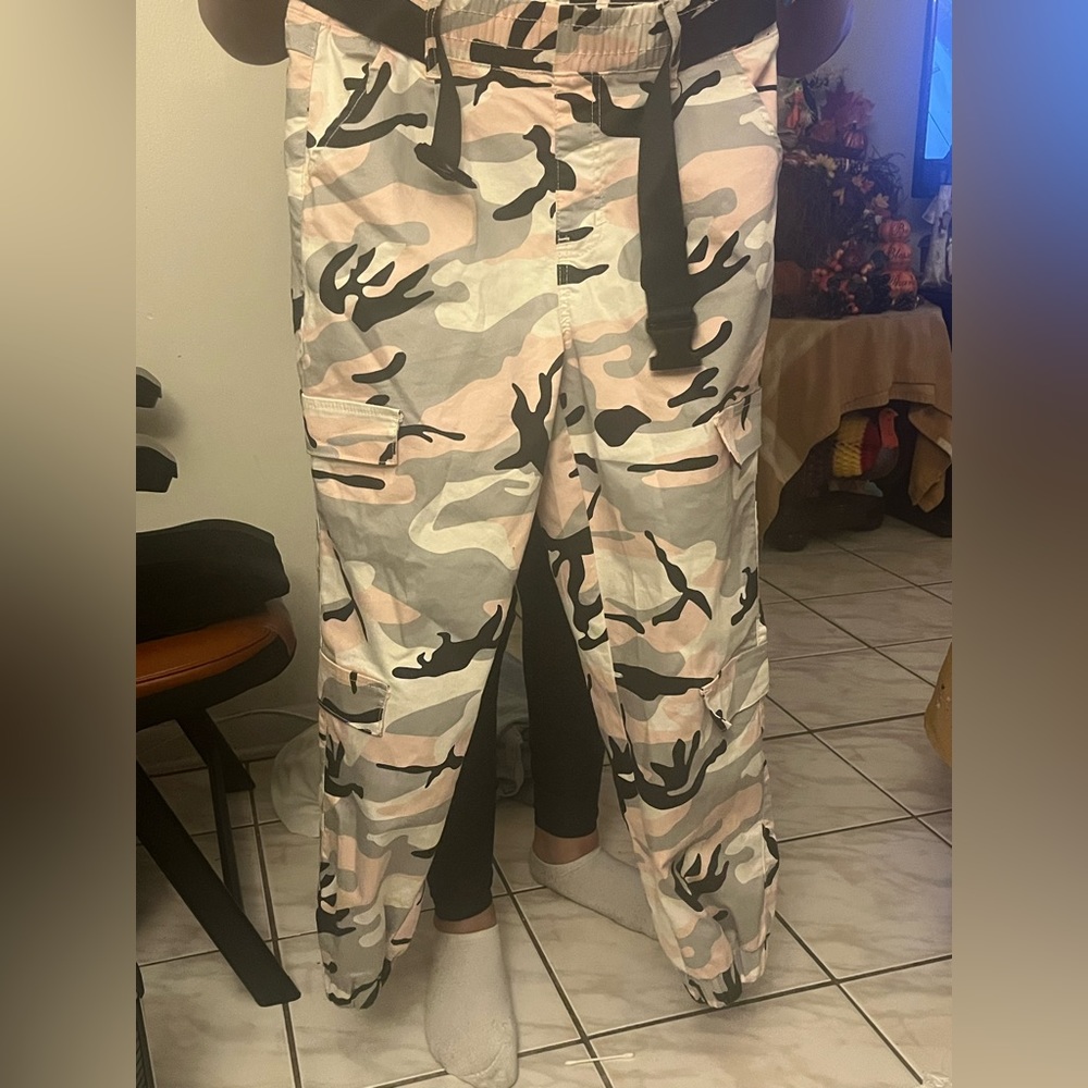 Pink camo pants